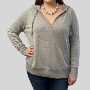 😍SHOW SPECIAL JOE FRESH ACTIVE Grey Hoodie size XL